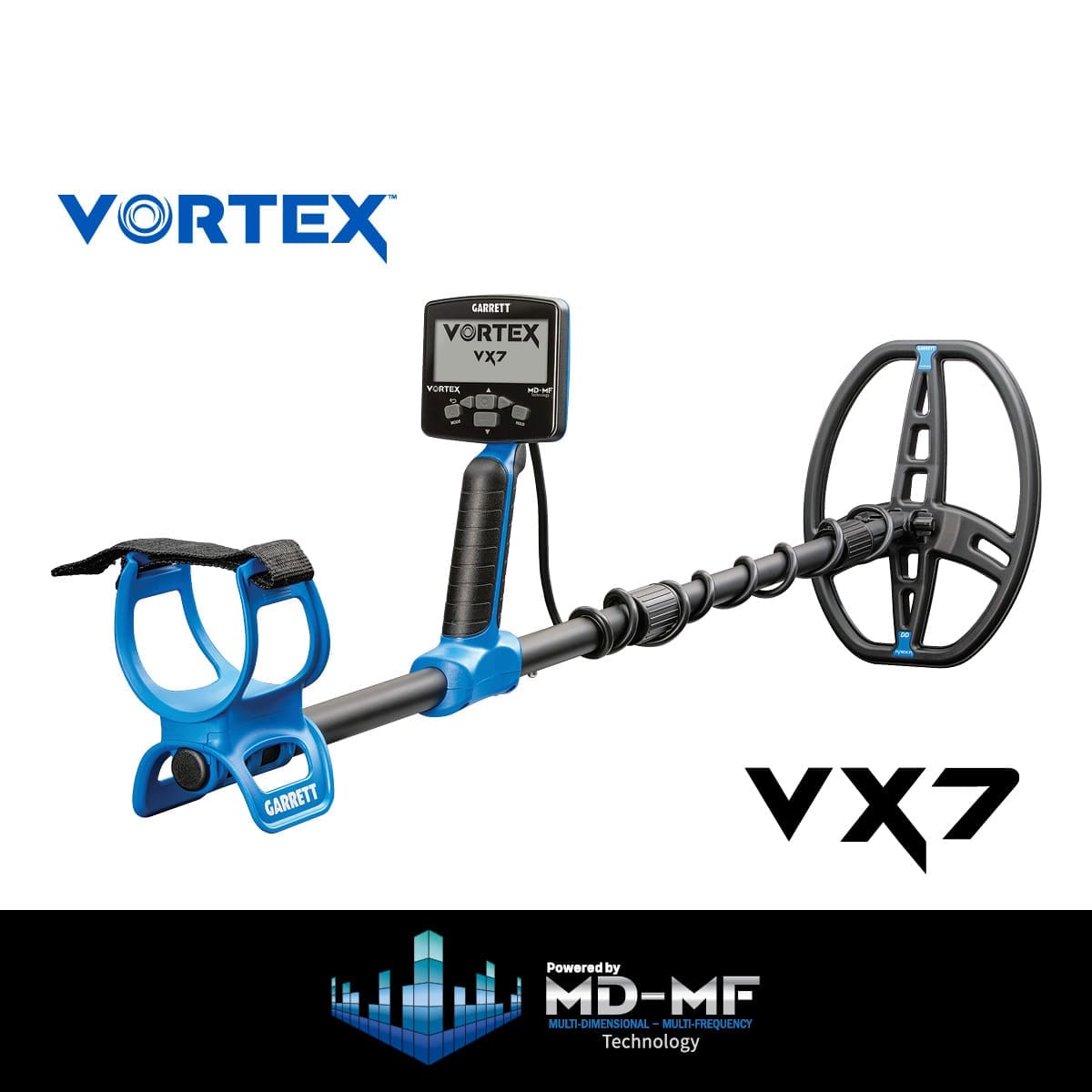 Manisa Garrett Vortex VX7 Dedektör - Katlanabilir gövde, taşıma ve araç içinde saklama tarafında Vortex ailesinin pratik avantajıdır.