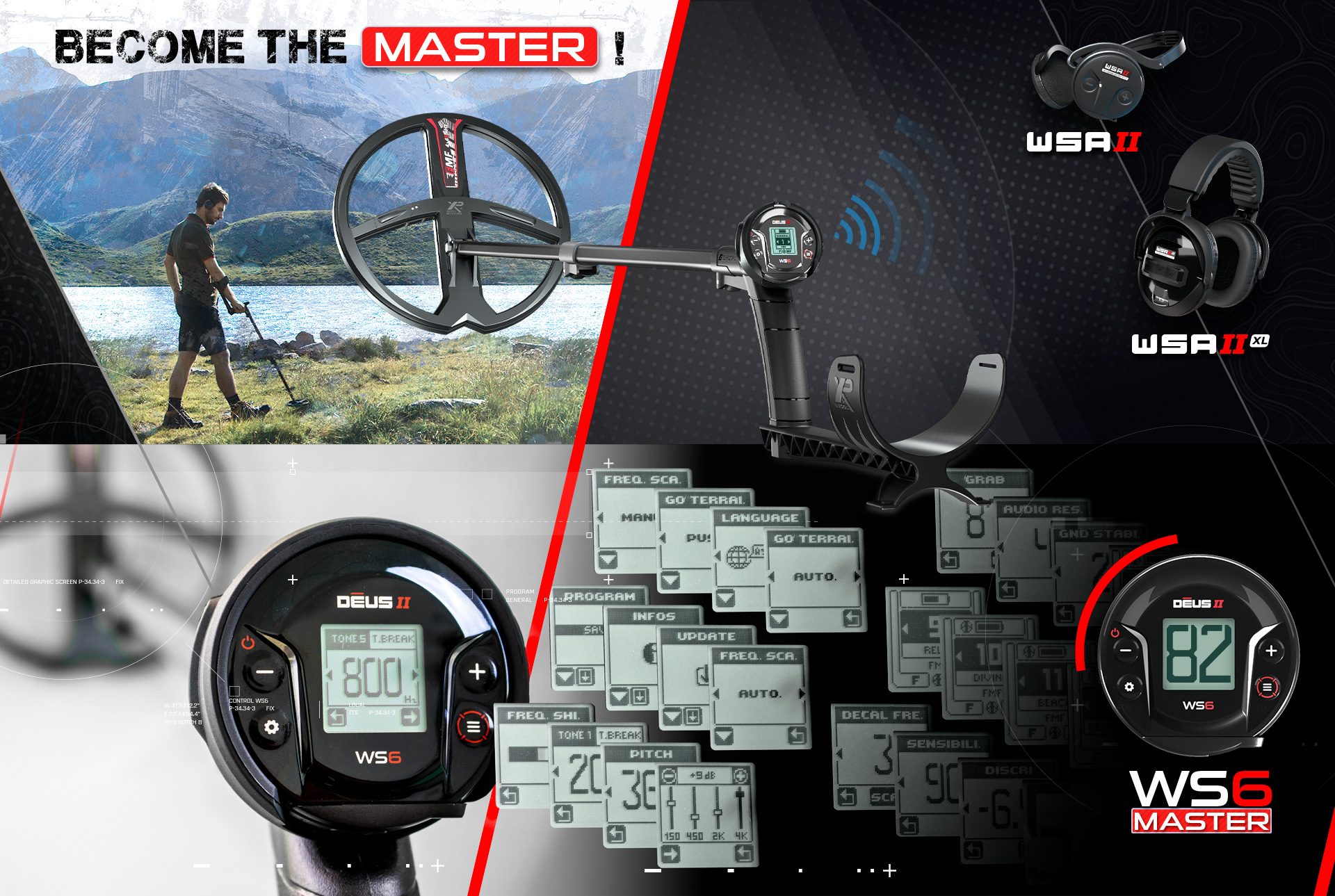 Manisa XP Deus II WS6 MASTER - XP WS6 MASTER Deus 2 saha ve su kullanımı